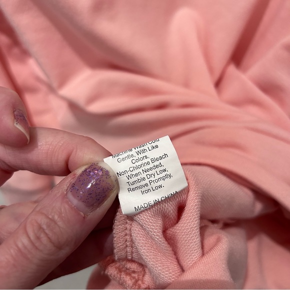 Mom Mode Pink Animal Print Pull Over Sweatshirt-Lg - Picture 3 of 7